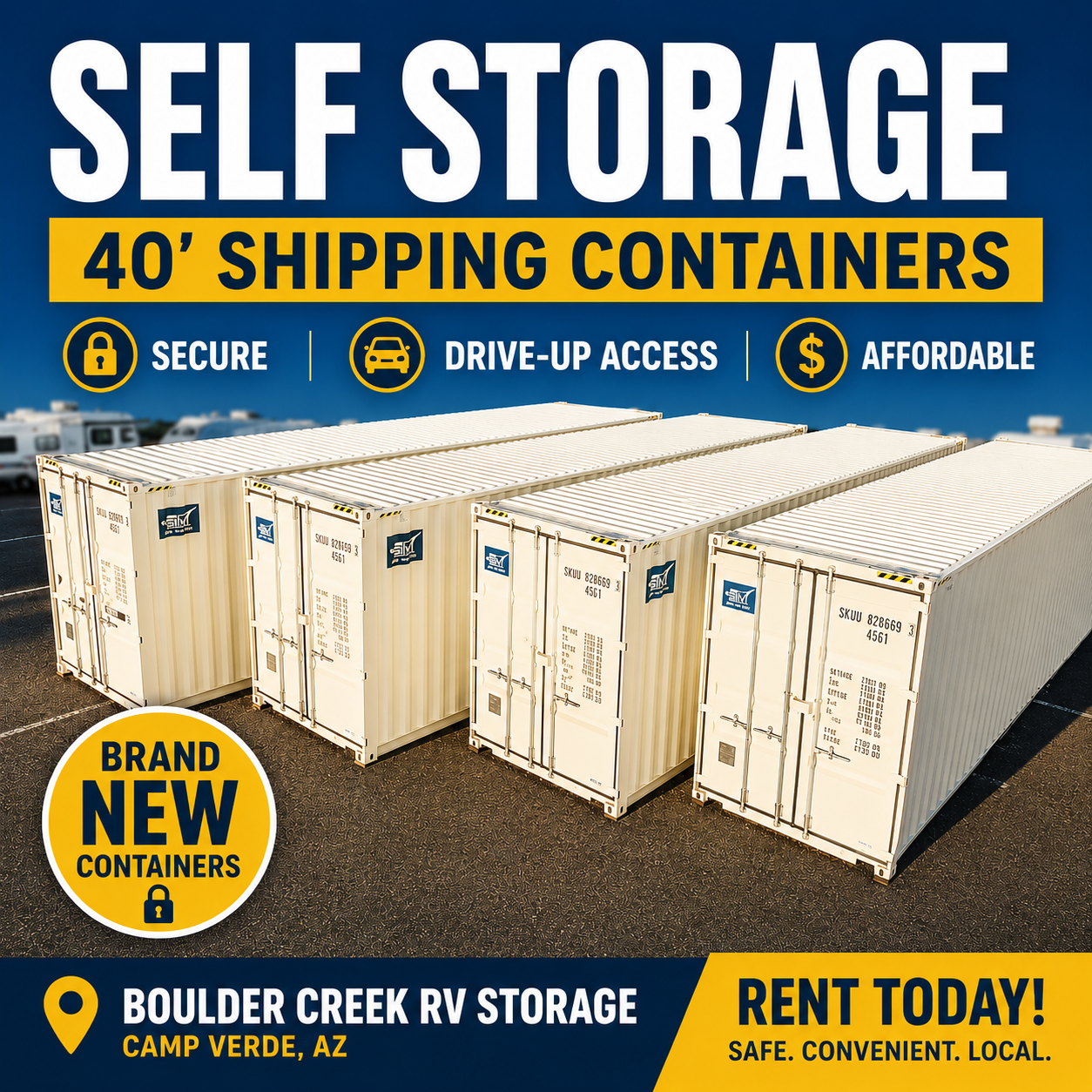 Self Storage in Camp Verde at Boulder Creek RV Storage Self Storage in Camp Verde at Boulder Creek RV Storage